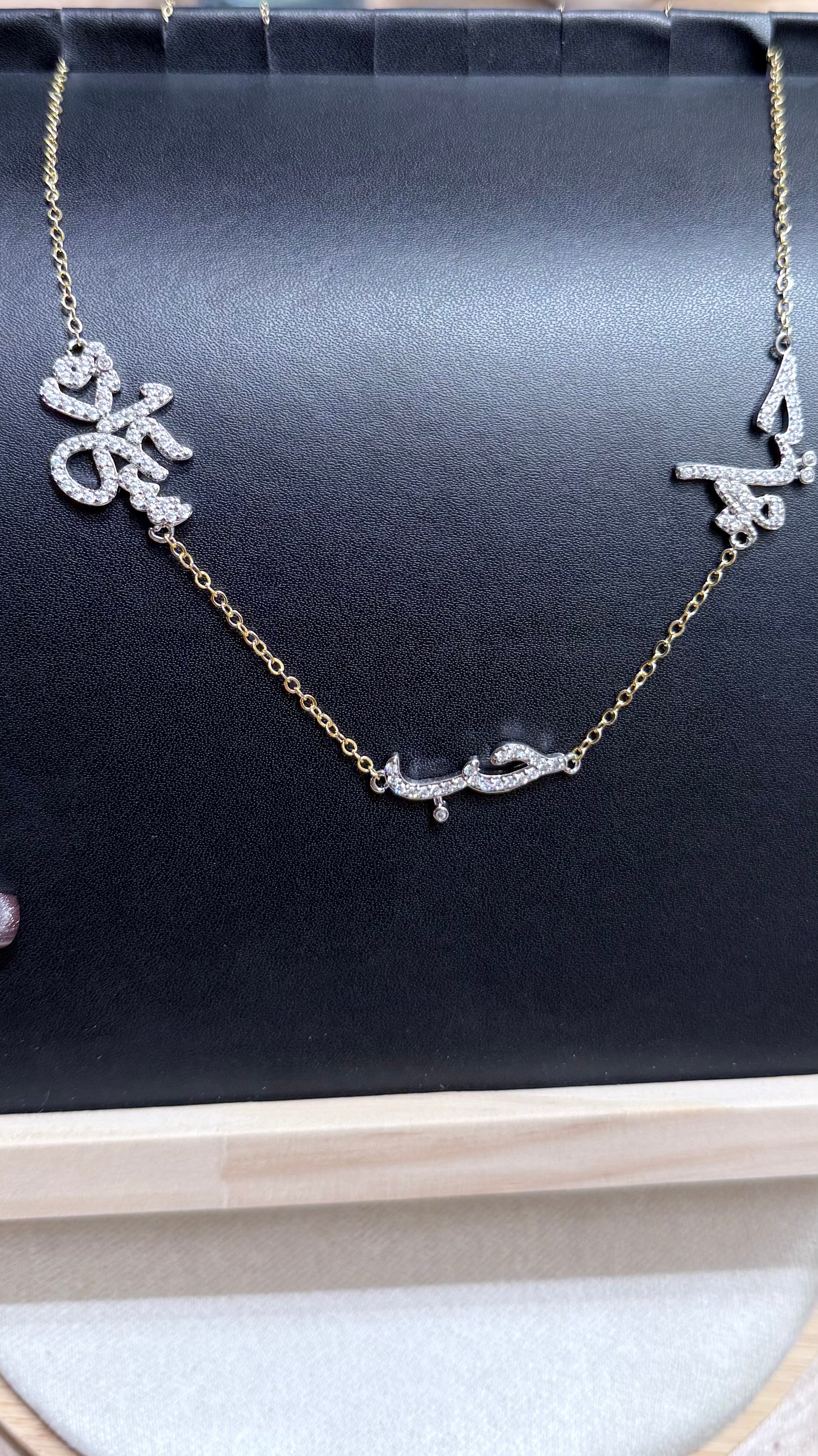 Platinum gold plated 18 k with micro zircon strasses
