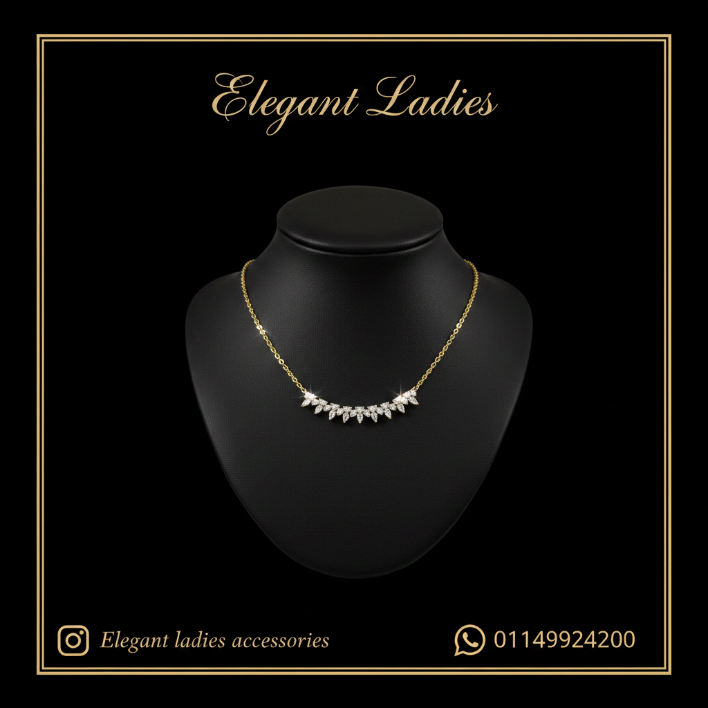 Diamond Crescent Necklace Black Neck Template