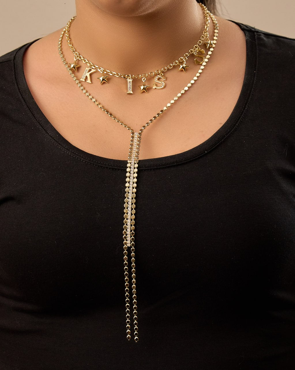 Platinum gold plated 18k with micro zircon strasses Necklaces