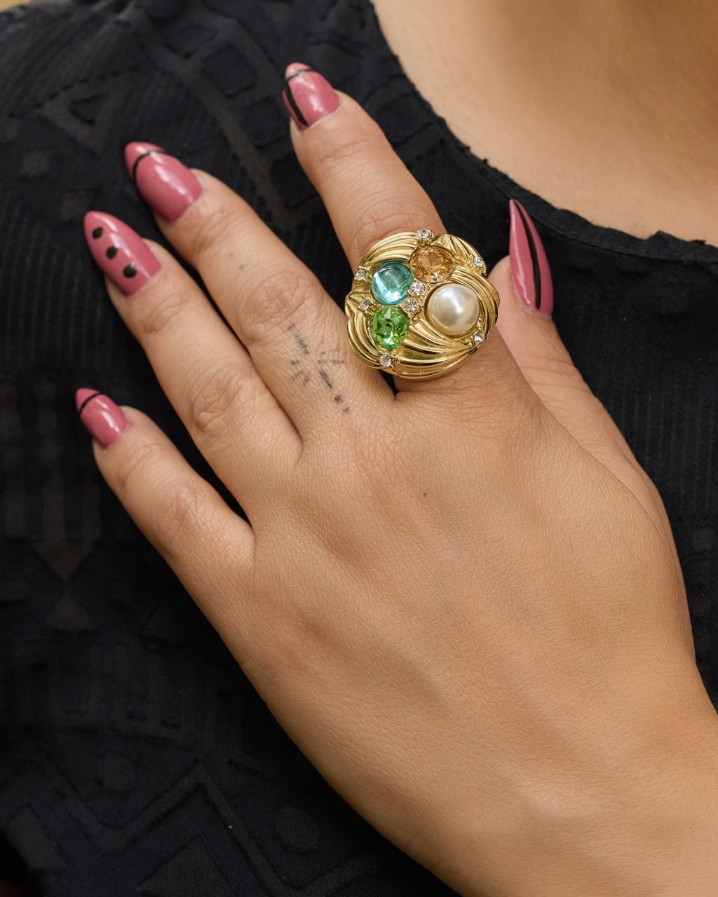 Platinum gold plated 18 k