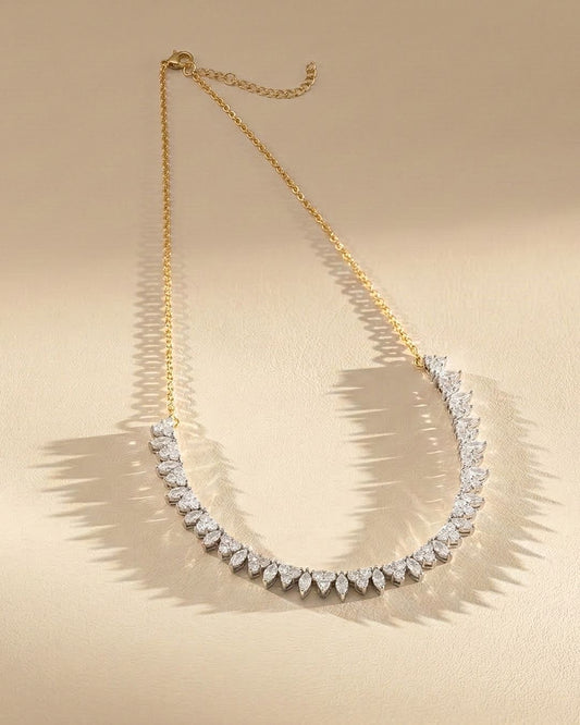 Platinum gold plated 18k with micro zircon strasses