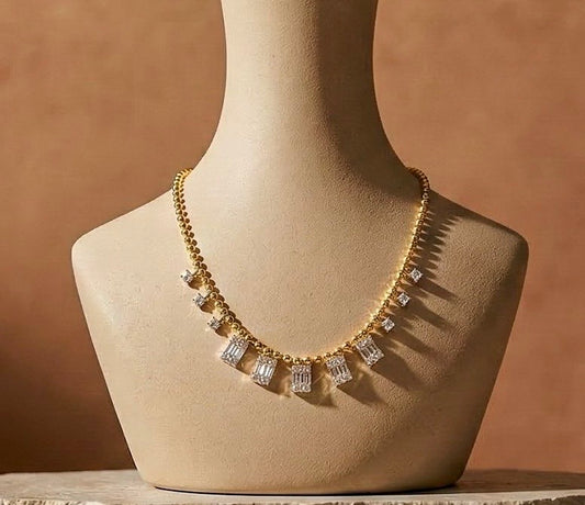Platinum gold plated with micro zircon strasses