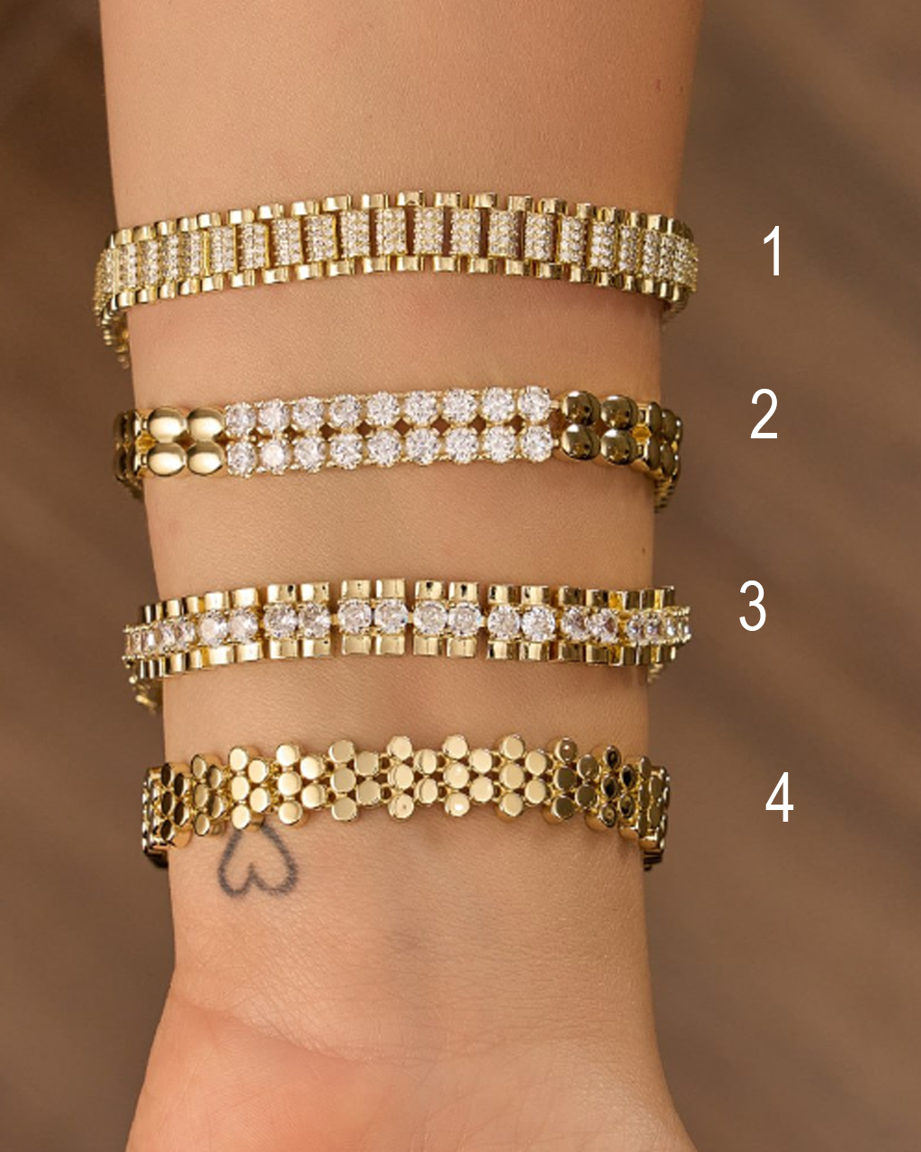Platinum gold plated 18k with micro zircon