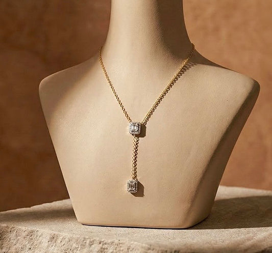 Platinum gold plated 18k with micro zircon strasses