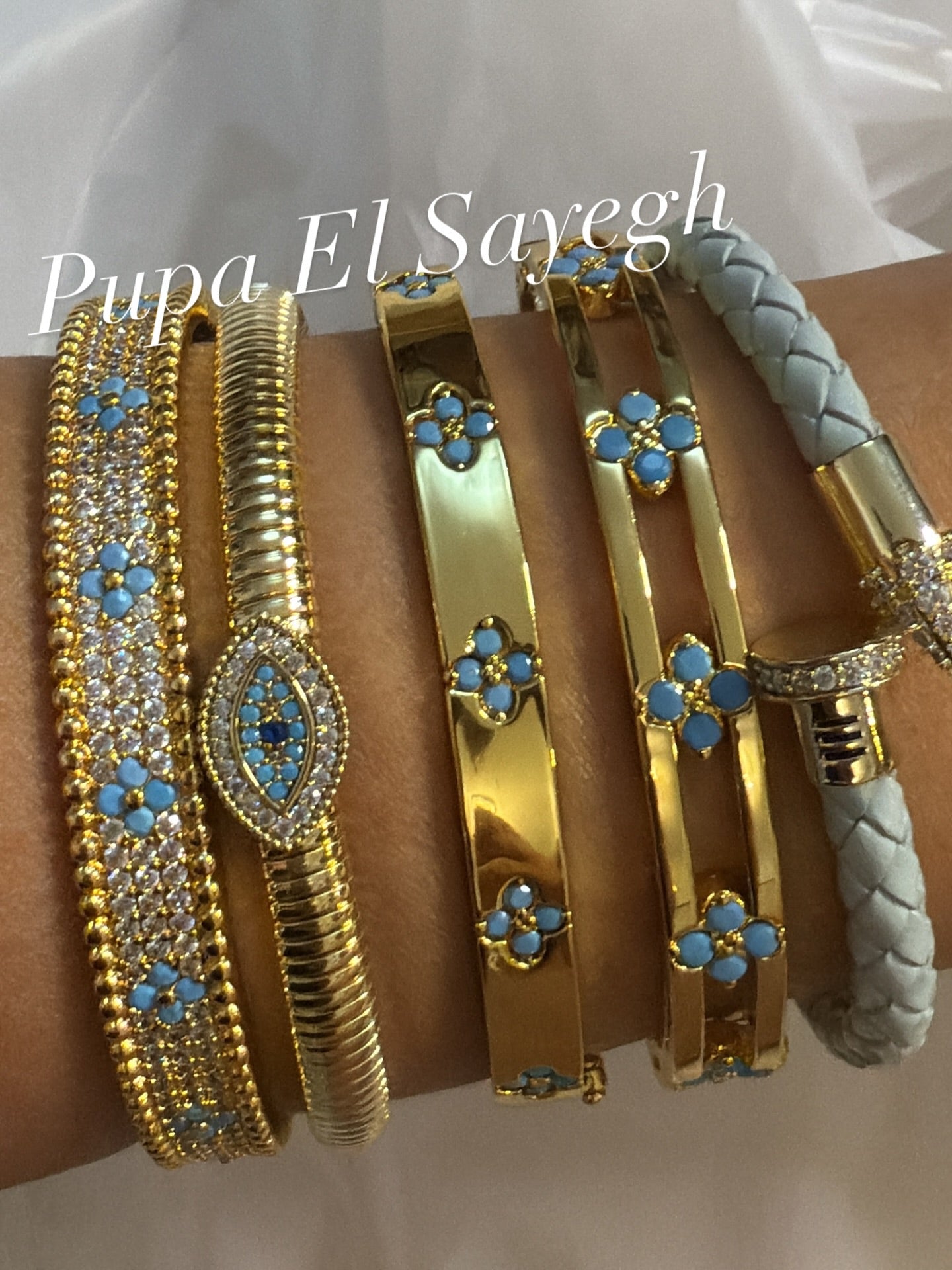 Platinum gold plated 18k