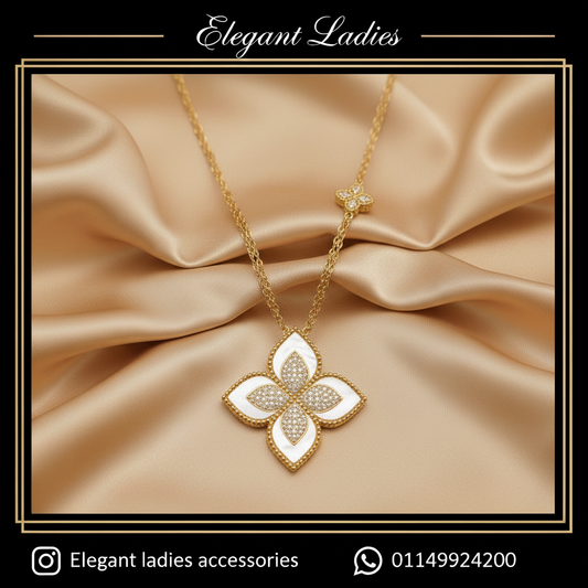 Flower Pendant Necklace - Elegant Ladies Template