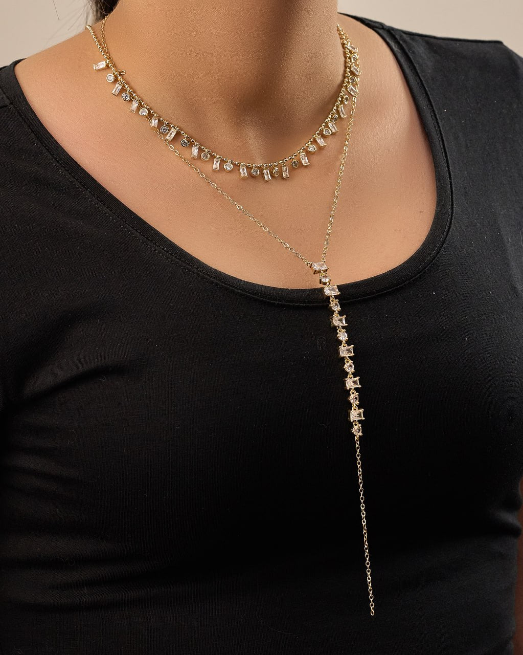 Platinum gold plated 18k with micro zircon strasses Necklaces