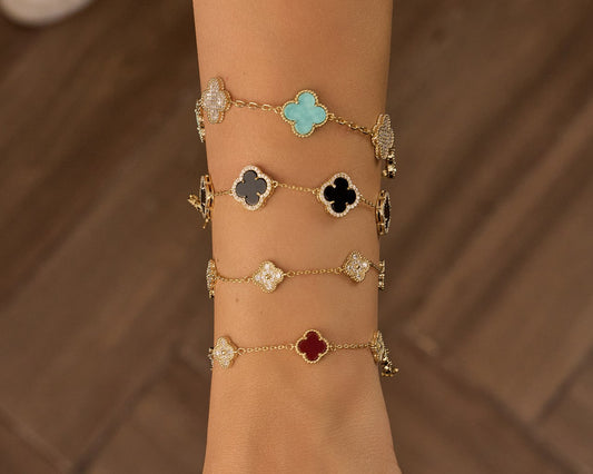 Platinum gold plated 18 k bracelets
