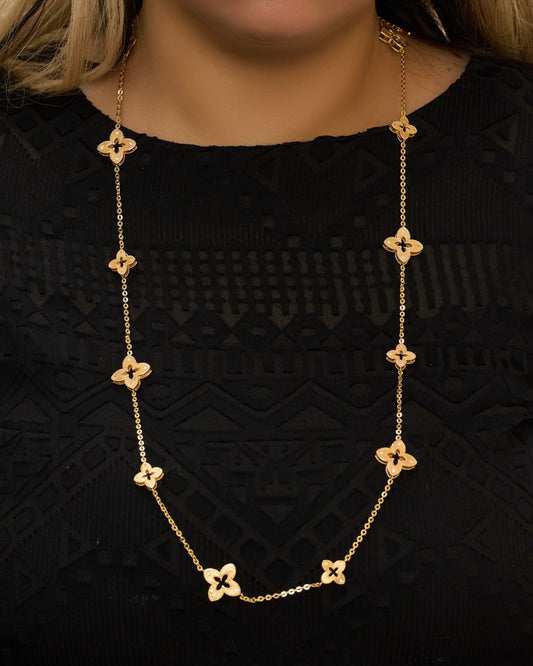 Platinum gold plated 18k with micro zircon strasses Necklace