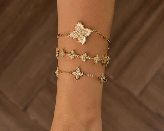 Platinum gold plated 18k with micro zircon strasses Bangeles