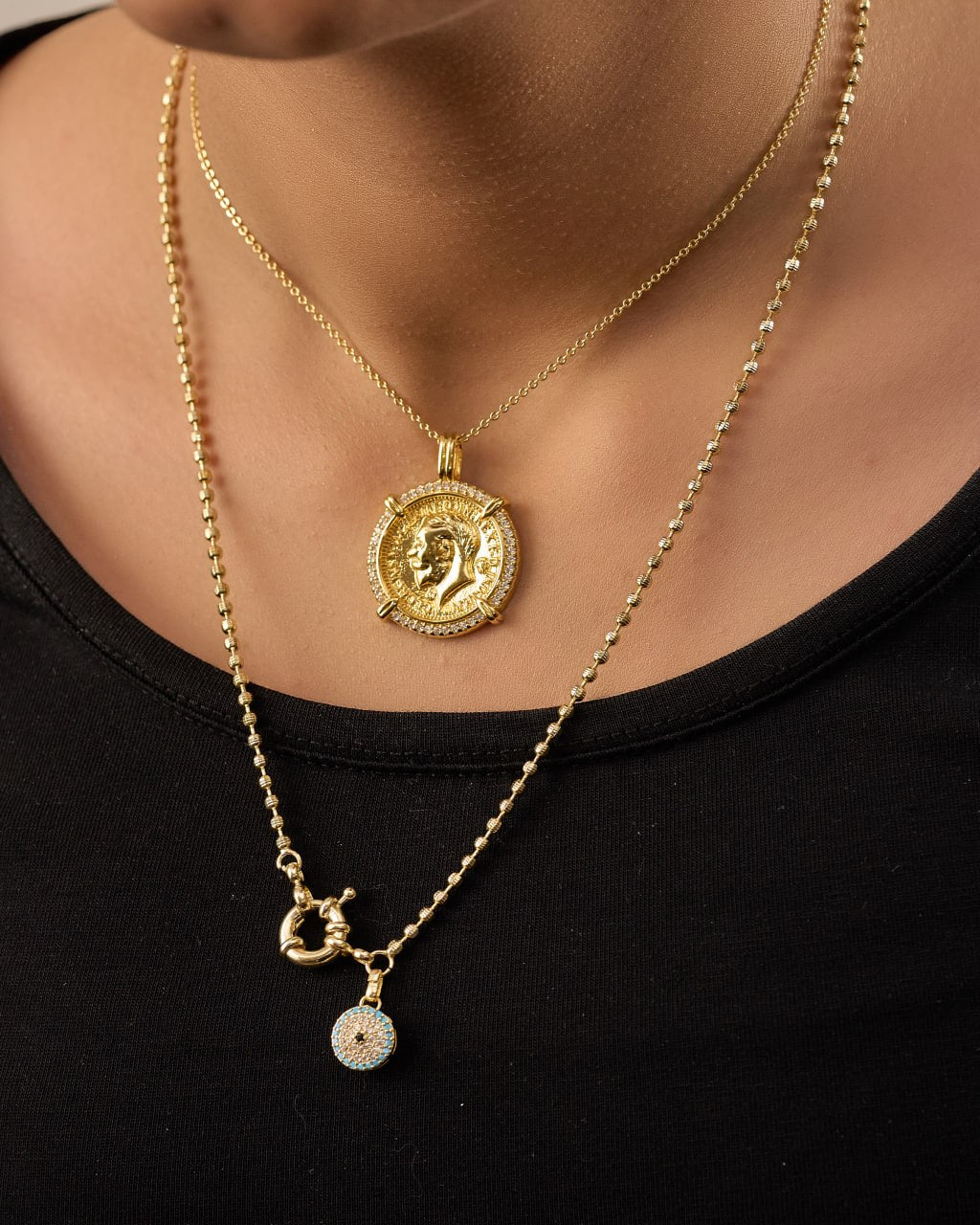 Platinum gold plated 18k with micro zircon strasses Necklaces