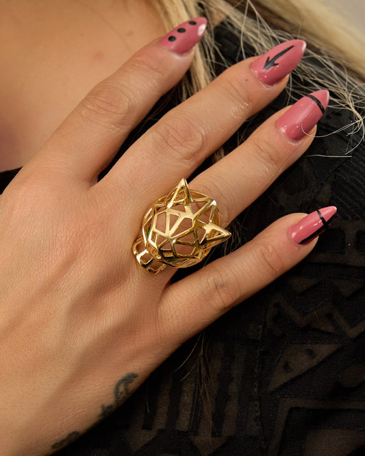Platinum gold plated 18k Ring