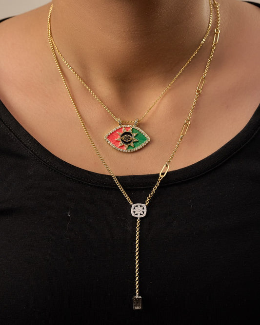 Platinum gold plated 18k with micro zircon strasses Necklaces