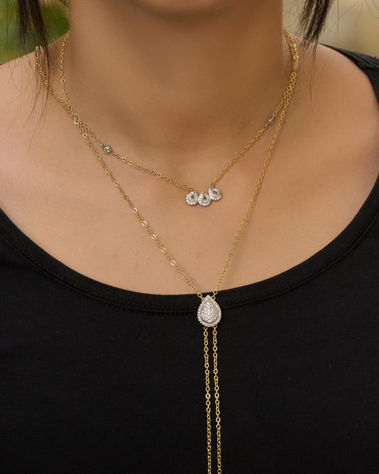 Platinum gold plated 18k necklaces