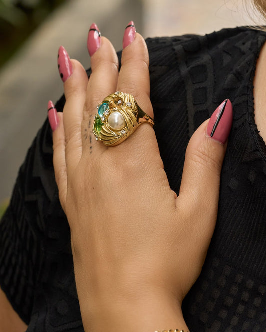 Platinum gold plated 18 k