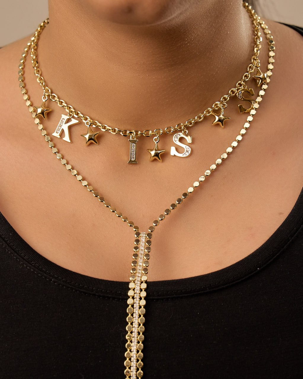 Platinum gold plated 18k with micro zircon strasses Necklaces