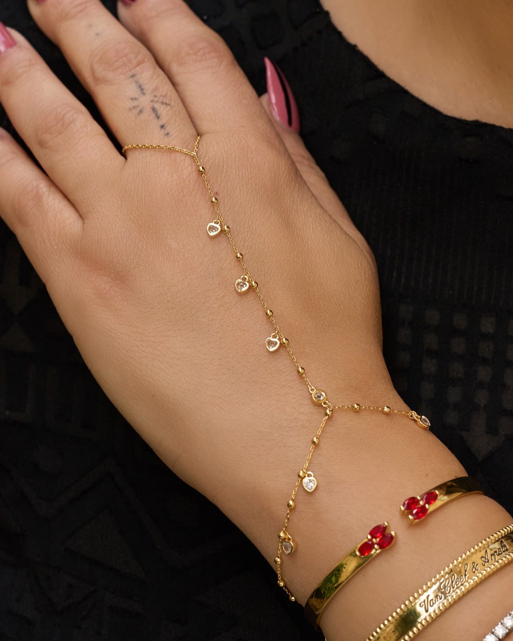 Platinum gold plated 18 k eith micro zircon strasses