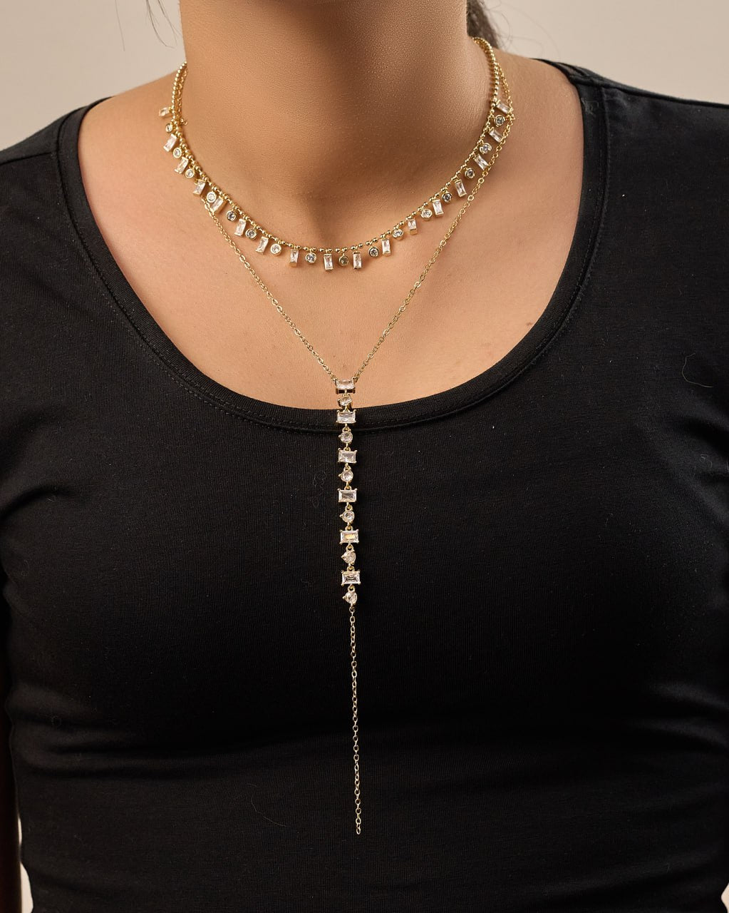 Platinum gold plated 18k with micro zircon strasses Necklaces