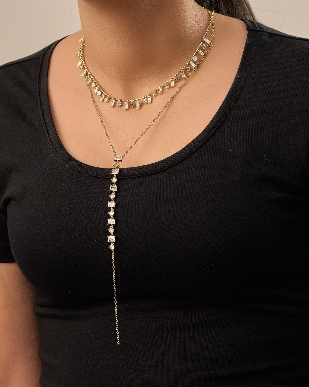 Platinum gold plated 18k with micro zircon strasses Necklaces