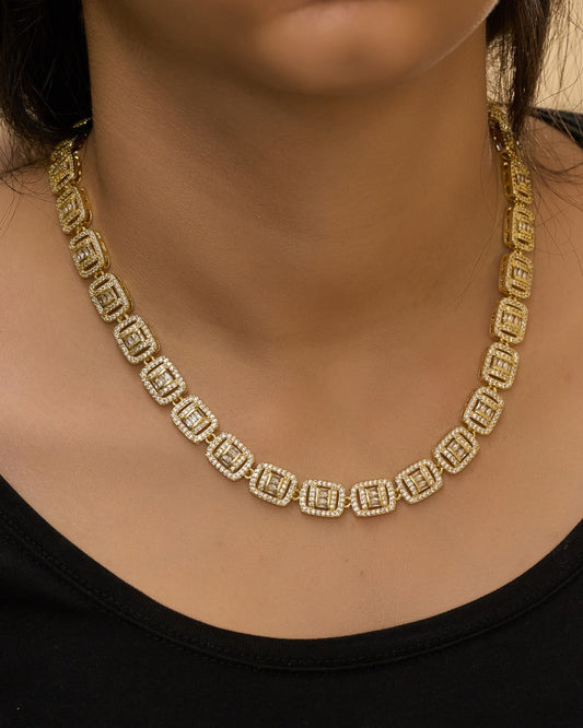 Platinum gold plated 18k with micro zircon strasses Necklaces