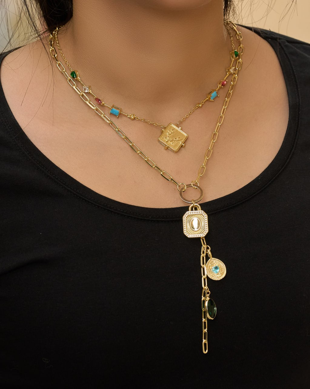 Platinum gold plated 18k with micro zircon strasses Necklaces